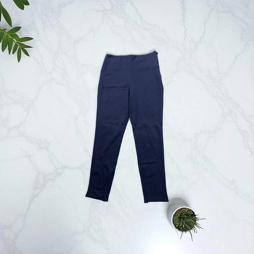 Fabletics Ponte Skinny Zip‎ Split Pants High Rise Full Length Front Closure